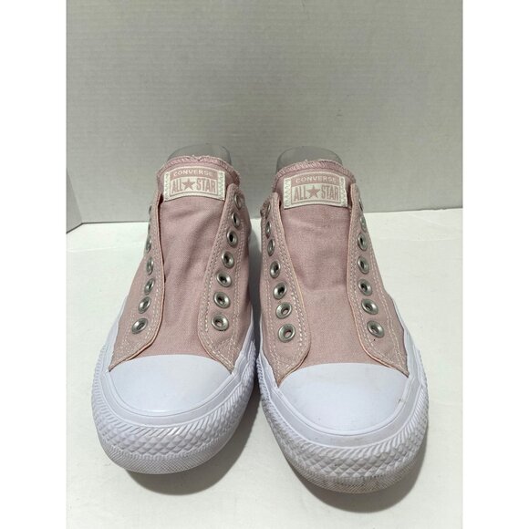 Converse Chuck Taylor All Star Womens low-top slip-on sneakers pink canvas - Picture 2 of 6